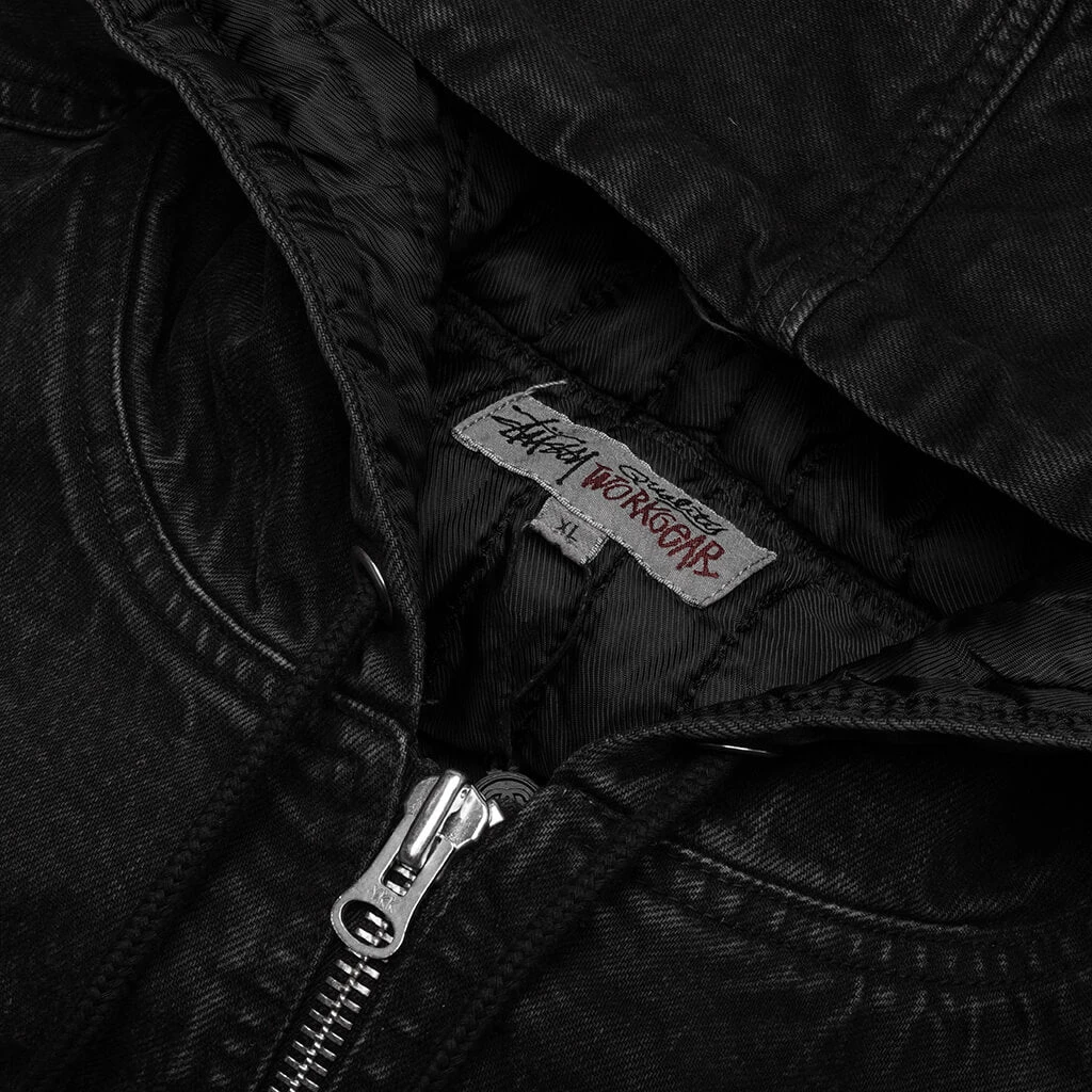 Stussy Double Dye Work Jacket - Black 3 Stussy Double Dye Work Jacket - Black - Image 3