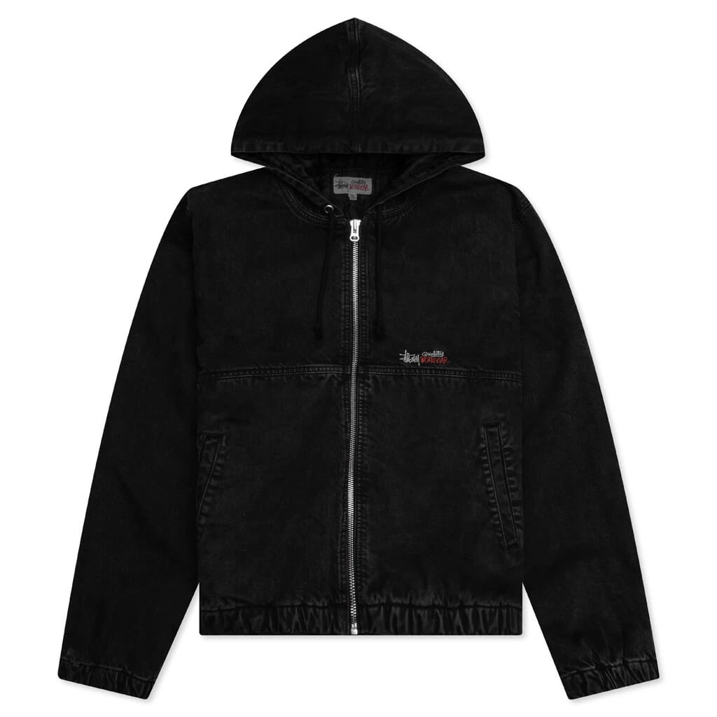 Stussy Double Dye Work Jacket - Black 1 Stussy Double Dye Work Jacket - Black