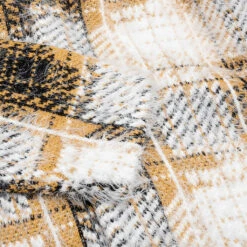 Stussy Hairy Plaid Cardigan - Gold -Fashion Clothing Store Stussy Hairy Plaid Cardigan Gold 117169 02 11 23 Feature KN 10