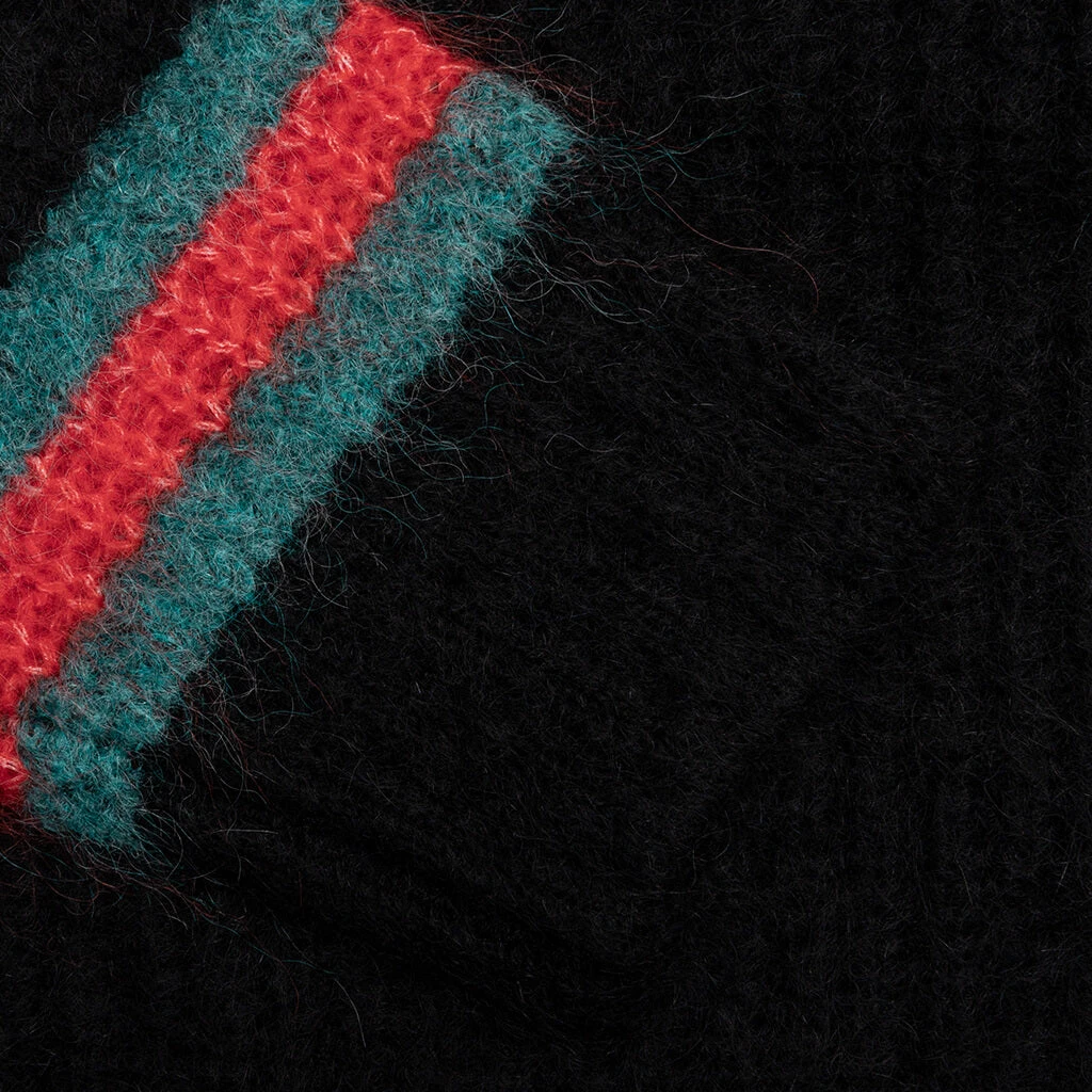 Stussy Mohair Tennis Sweater - Black 3 Stussy Mohair Tennis Sweater - Black - Image 3