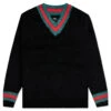 Stussy Mohair Tennis Sweater - Black