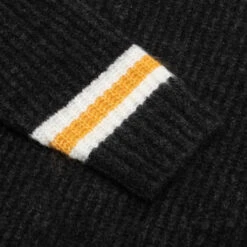 Stussy Mohair Tennis Sweater - Charcoal -Fashion Clothing Store Stussy Mohair Tennis Sweater Charcoal 117142 CHAR 10 28 23 Feature KN 6