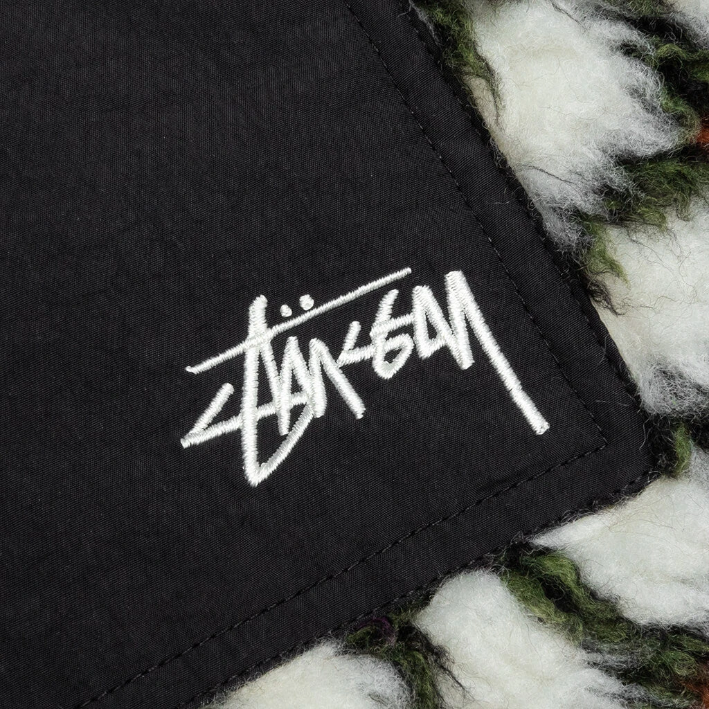 Stussy Pattern Sherpa Jacket - Natural 3 Stussy Pattern Sherpa Jacket - Natural - Image 3
