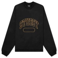 Stussy Varsity Oversized Crew - Black