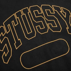 Stussy Varsity Oversized Crew - Black -Fashion Clothing Store Stussy Varsity Oversized Crew Black 118536 BLAC 11 04 23 Feature KN 5