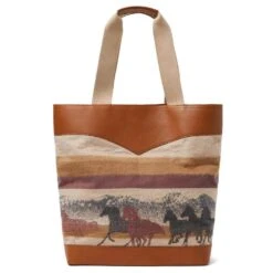 One Of These Days X Woolrich Tote - Brown Leather
