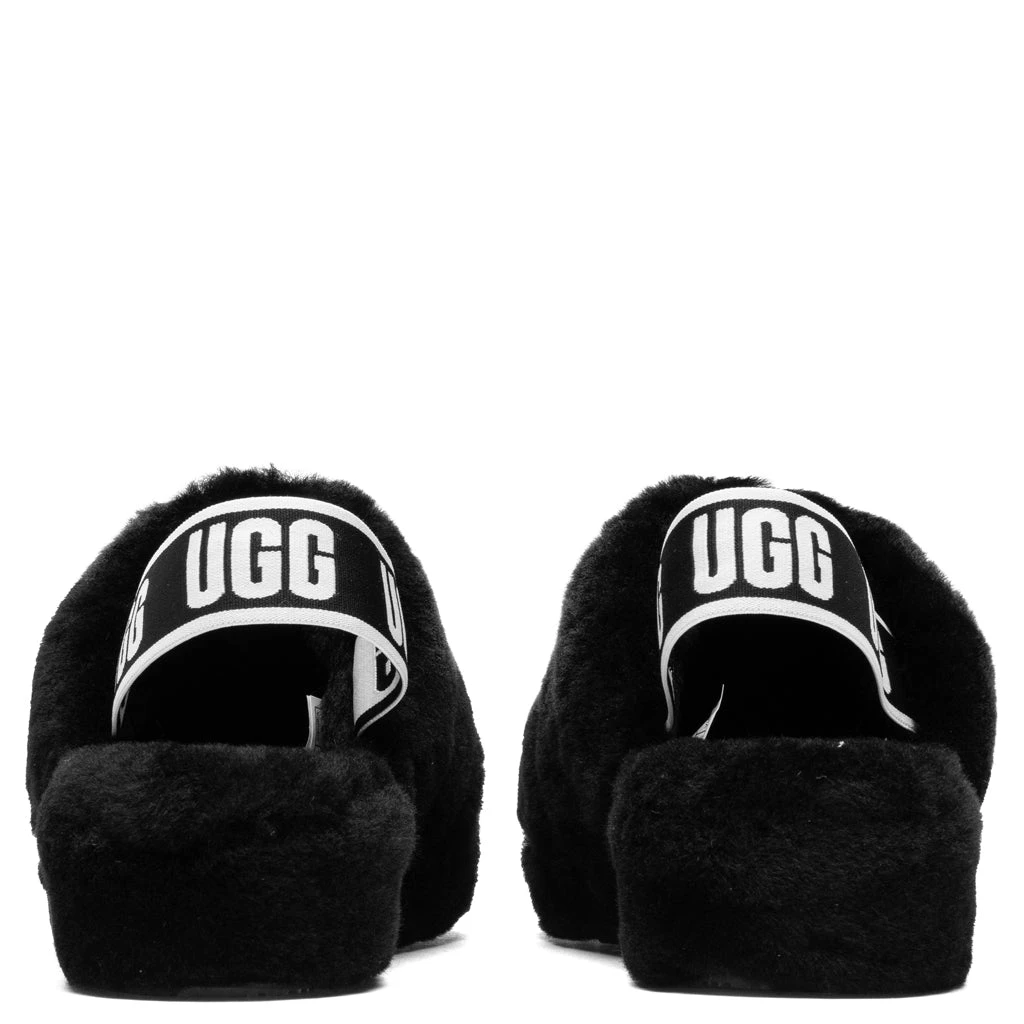 Ugg Women's Fluff Yeah Slide - Black 4 Ugg Women's Fluff Yeah Slide - Black - Image 4