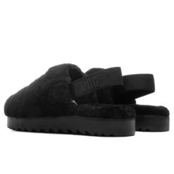 Ugg Women's Super Fluff Slipper - Black -Fashion Clothing Store UGG Women s Super Fluff Slipper Black 1121751 BLK 11 06 2021 01 3