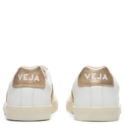 Veja Women's Esplar Logo Leather - Extra White/Platine -Fashion Clothing Store Veja Woman Esplar Logo Leather Extra White Platine EO022490A 03 13 2021 01 4