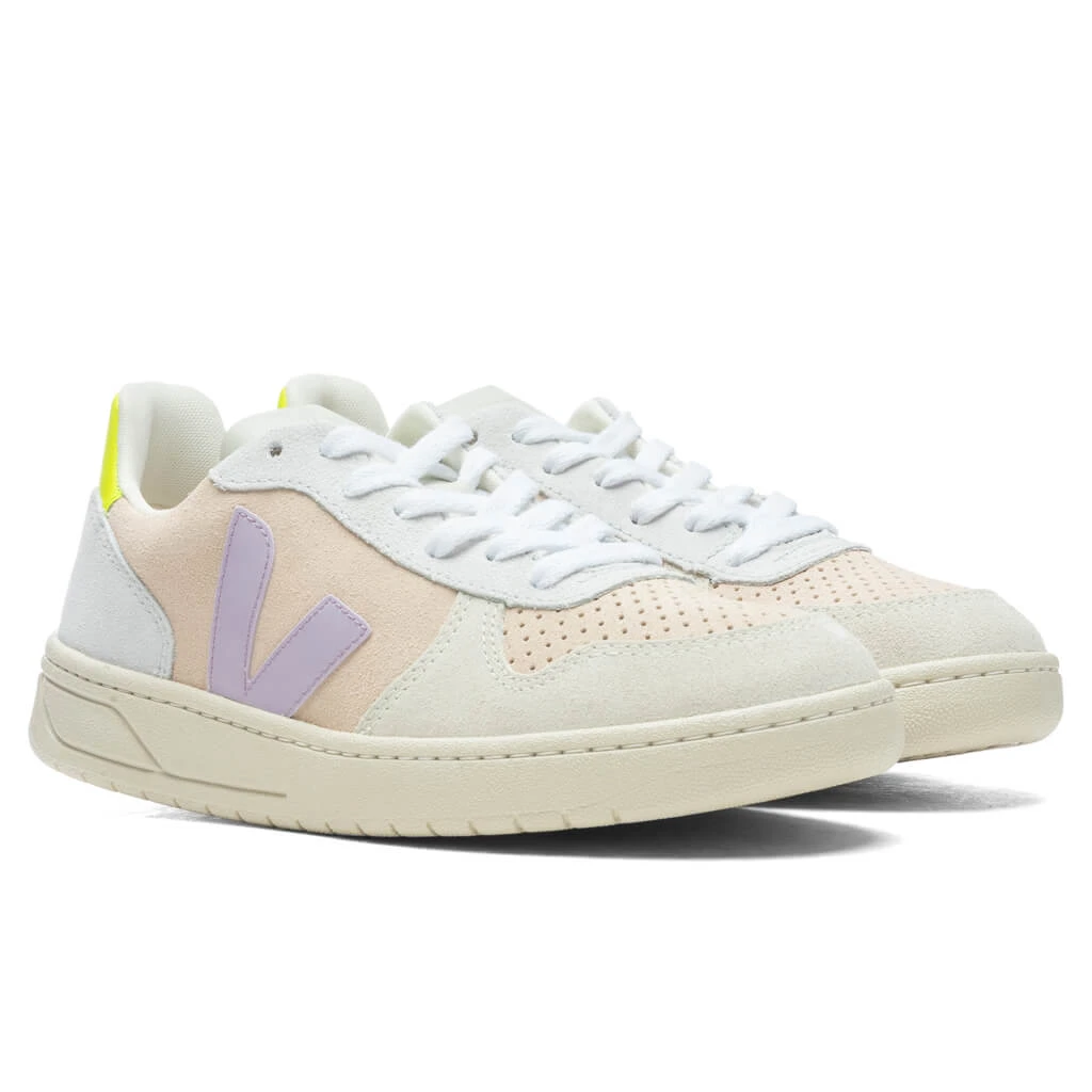 Veja Women's V-10 Suede - Multicolor/Sable/Parme 2 Veja Women's V-10 Suede - Multicolor/Sable/Parme - Image 2