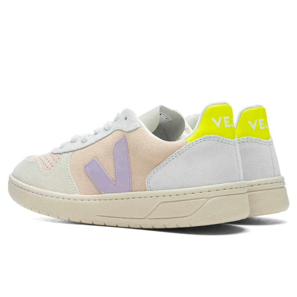 Veja Women's V-10 Suede - Multicolor/Sable/Parme 3 Veja Women's V-10 Suede - Multicolor/Sable/Parme - Image 3