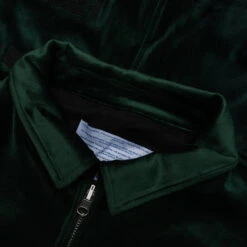 Velour Reversible Jacket - Green -Fashion Clothing Store Velour Reversible Jacket Green JKT VLR GRN 10 06 23 Feature JP 8