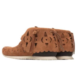 FBT Bearfoot Perf-Folk - Light Brown -Fashion Clothing Store Visvim FBT Bearfoot Perf Folk Light Brown 0121102002004 LBRN 04 07 2021 01 3