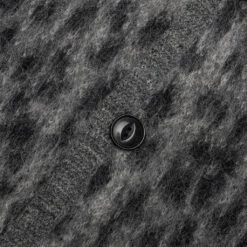 Leopard Mohair Cardigan - Grey -Fashion Clothing Store Wacko Maria Leopard Mohair Cardigan Grey 20FW WMK KN20 12 24 2020 01 4