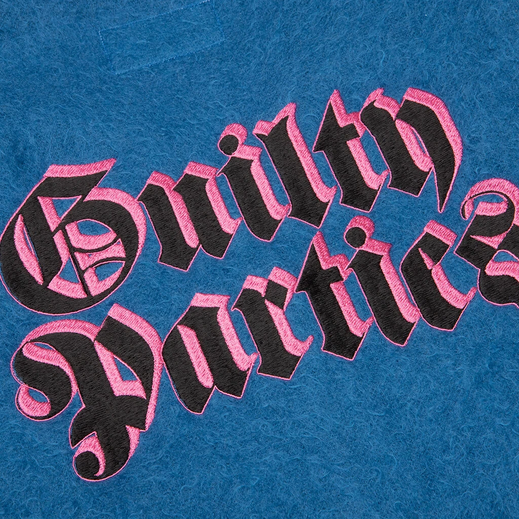 Mohair Cardigan Type 2 - Blue 4 Mohair Cardigan Type 2 - Blue - Image 4