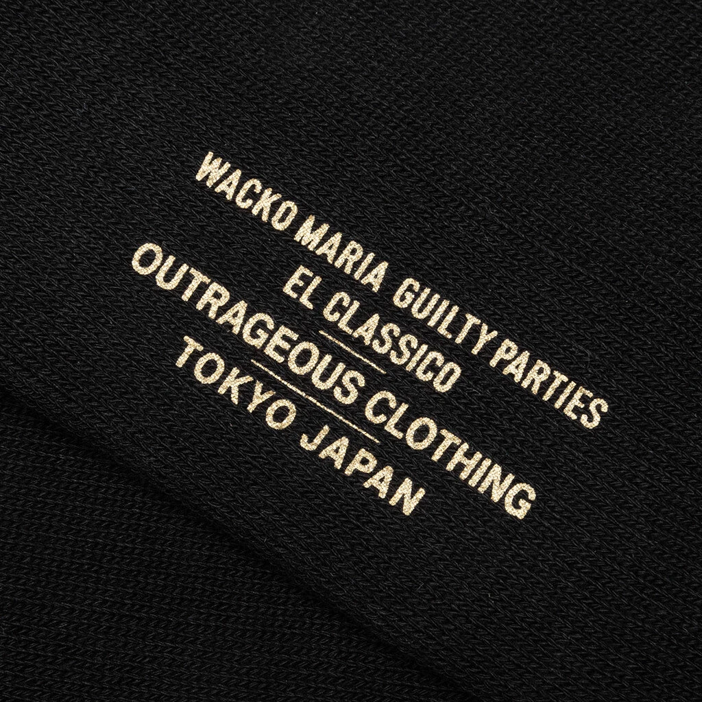 Skater Socks Type-1 - Black/Sax 2 Skater Socks Type-1 - Black/Sax - Image 2