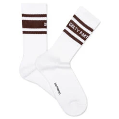 Skater Socks Type 3 - White/Brown