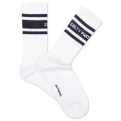 Skater Socks Type 3 - White/Navy