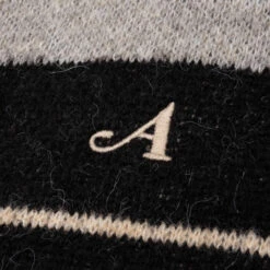 Windowpane Mohair Cardigan - Charcoal Multi -Fashion Clothing Store Windowpane Mohair Cardigan Charcoal Multi AWK FW23 KN003 CHA 10 01 23 Feature KN 6 scaled