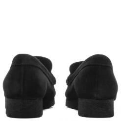 Clarks Women's Wallabee Loafer - Black Suede -Fashion Clothing Store Women s Wallabee Loafer Black Suede 26173509 09 08 23 Feature KN 6