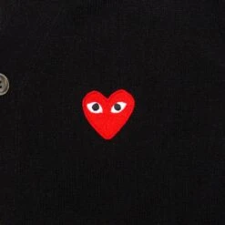Knit Cardigan - Black -Fashion Clothing Store comme des garcons play knit cardigan black 3
