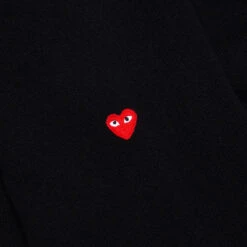 Small Heart Cardigan - Black -Fashion Clothing Store comme des garcons play small heart cardigan black 4