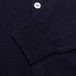 V-Neck Cardigan - Navy -Fashion Clothing Store comme des garcons play v neck cardigan navy 4