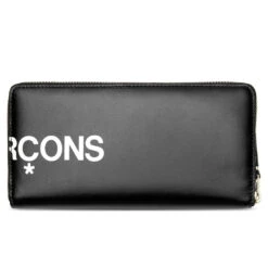 Comme Des Garcons SA0110 Huge Logo Leather Wallet - Black -Fashion Clothing Store comme des garcons sa0110 huge logo leather wallet black sa 0110hl blk os 3