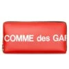 Comme Des Garcons SA0110 Huge Logo Leather Wallet - Red