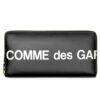 Comme Des Garcons SA0111 Huge Logo Leather Wallet - Black