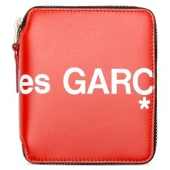 Comme Des Garcons Huge Logo Leather Wallet - Red -Fashion Clothing Store comme des garcons sa2100 huge logo leather wallet red sa2100hl red 3