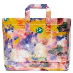 Comme Des Garcons SHIRT X Futura Wide Tote Bag - Yellow -Fashion Clothing Store comme des garcons shirt x futura wide tote bag yellow w28610 3 os 3