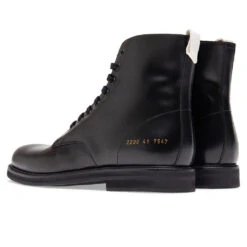Common Projects Standard Combat Boot - Black -Fashion Clothing Store common projects 2230 standard combat boot black 3