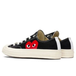 Converse X Comme Des Garcons PLAY All Star Chuck '70 Ox - Black -Fashion Clothing Store converse x comme des garcons play all star chuck 70 ox black 3