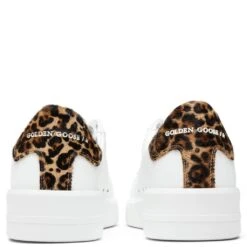 Golden Goose Purestar Sneakers - White/Brown Leo -Fashion Clothing Store golden goose sneaker pure star whitebrown leo 4