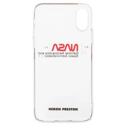NASA IPhone XS Cover - Transparent -Fashion Clothing Store heron preston nasa iphone xs cover transparent hmpa003f197390189888 os 2