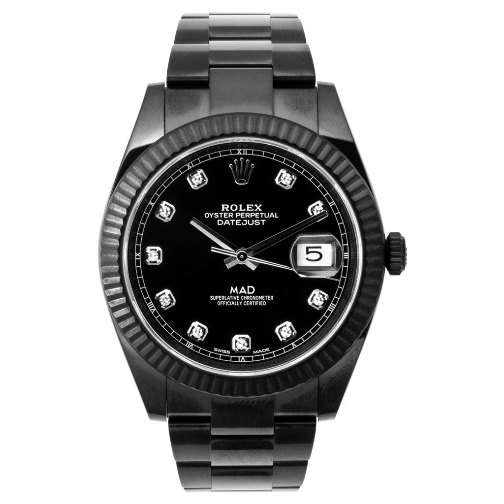 Rolex Datejust 41MM - Black Dial/White Diamonds 1 Rolex Datejust 41MM - Black Dial/White Diamonds