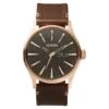 NIXON Sentry Leather - Rose Gold/Gunmetal