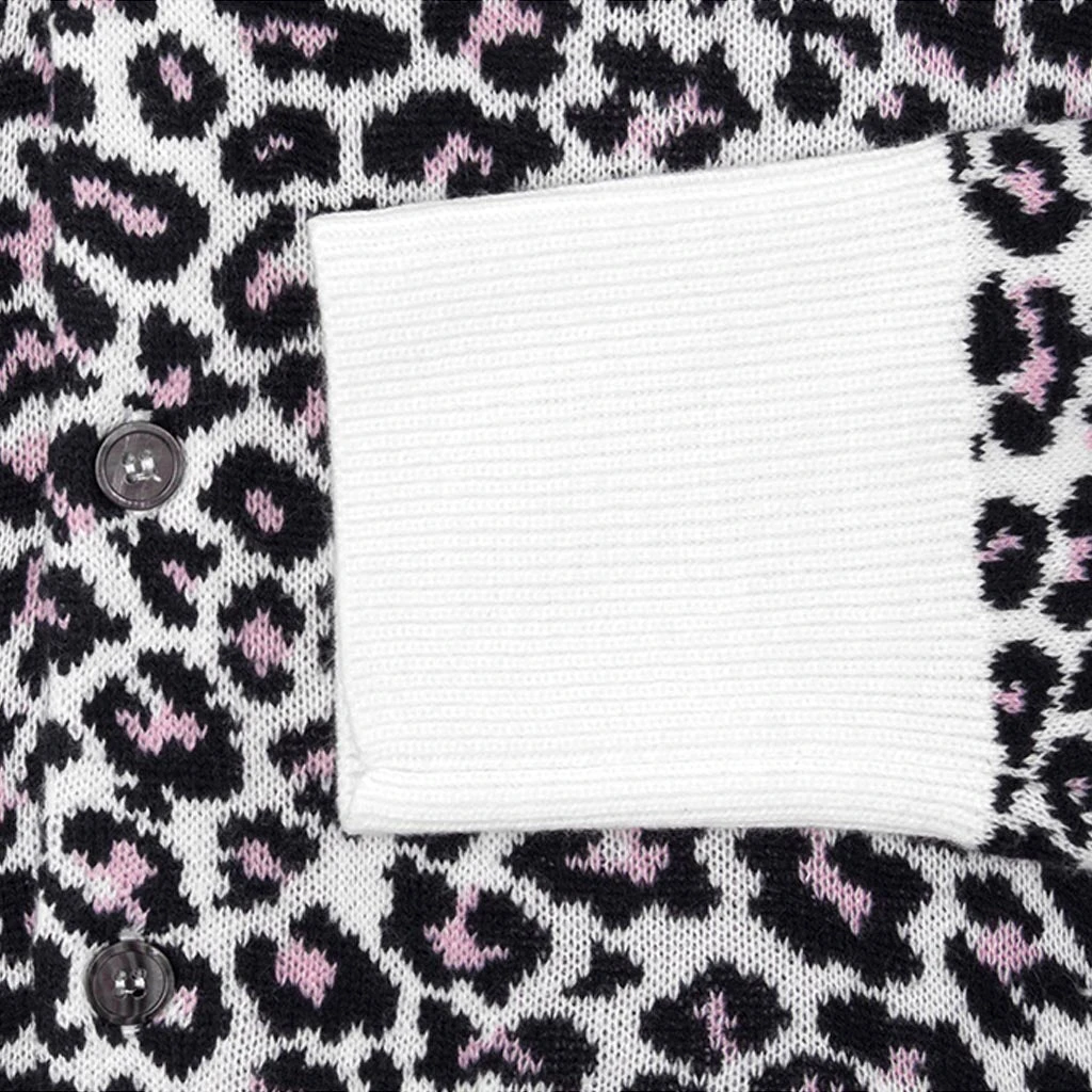 Chatterbox Cardigan - Pink Leopard 4 Chatterbox Cardigan - Pink Leopard - Image 4