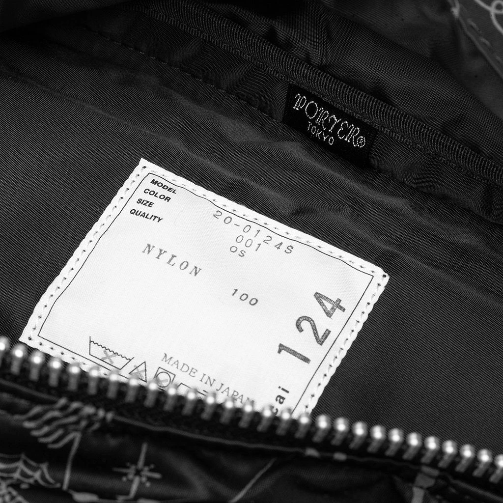 Sacai X Dr. Woo Bandana Print Nylon Waist Bag - Black 2 Sacai X Dr. Woo Bandana Print Nylon Waist Bag - Black - Image 2