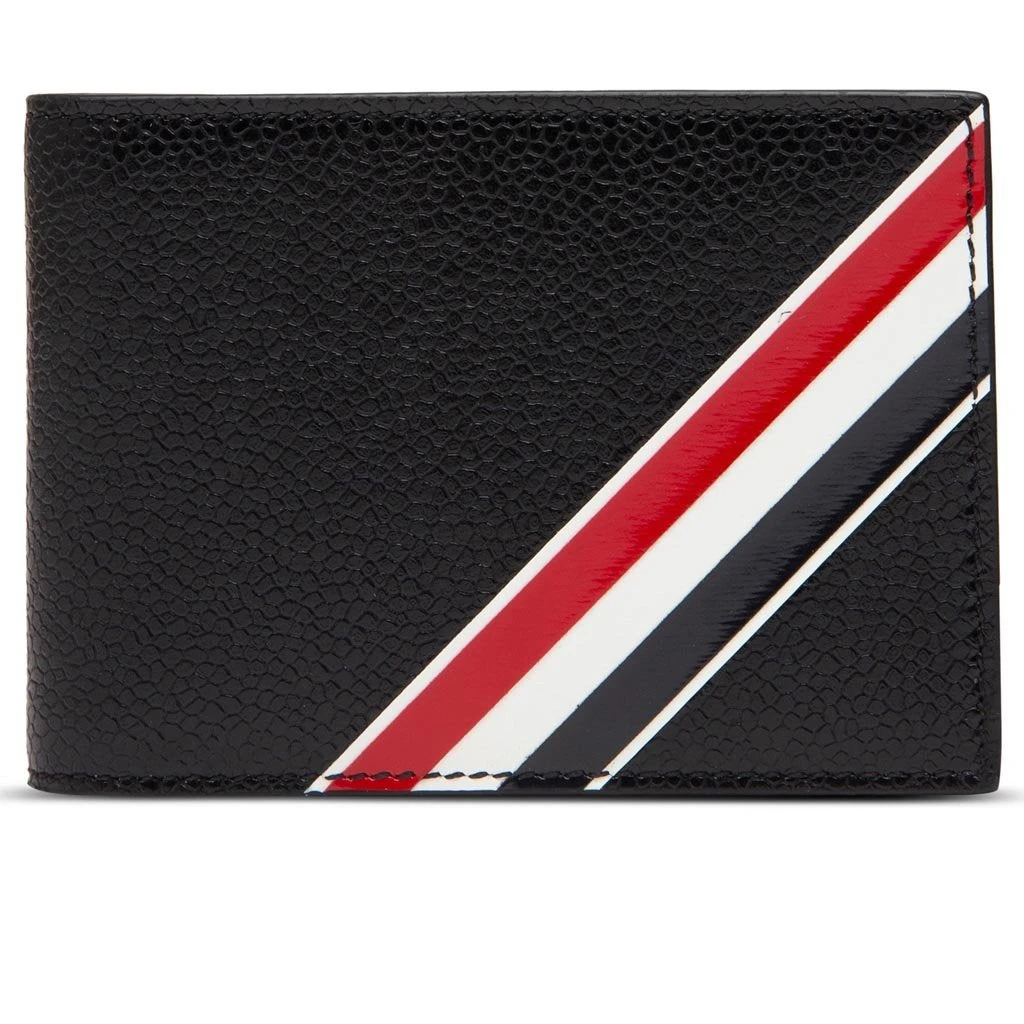 Intarsia Stripe Money Clip - Black 1 Intarsia Stripe Money Clip - Black