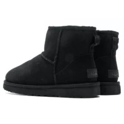 Ugg Women's Classic Mini II Boot - Black -Fashion Clothing Store ugg womens classic mini ii boot black 3