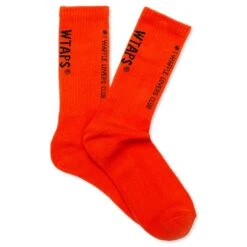 Vans X WTAPS Coordinates Crew Socks (6.5-9) - Mandarin Red