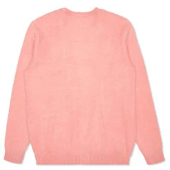 Mohair Cardigan 'Type 3' - Pink -Fashion Clothing Store wacko maria mohair cardigan type 3 pink 5